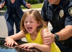 He Slammed a 10-Year-Old Girl Onto a Car Hood in Broad Daylight — Then Her Mother Stepped Out, and One Badge Ended His Career