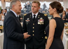 “She Mostly Handles Admin on Base. I Didn’t Think She’d Come,” My Father Said With a Smile. A Few Guests Laughed—Until the Groom’s Father, a Major General, Stood Up, Saluted Me, and Said: “With All Due Respect… She Outranks Us All.” The Entire Tent Went Silent.