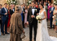 My Wealthy Son Stopped Me At His Wedding And Said I Was Too Embarrassing To Be Seen There. Then I Told Him To Check His Phone—And Everything Changed.
