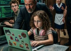 THE MAID’S DAUGHTER WALKED INTO A MAFIA BOSS’S WAR ROOM HOLDING A MINT-GREEN LAPTOP