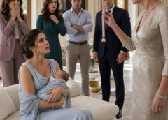 At My Newborn Daughter’s Welcome Party, My Wealthy Mother-in-Law Lifted a Pet Collar From a Velvet Box and Said,