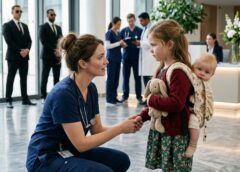 “PLEASE PRETEND YOU’RE MY MOMMY… ONLY UNTIL I KNOW MY LITTLE BROTHER IS SAFE!” An Eight-Year-Old Girl Pleaded at a Naval Hospital Just Before Midnigh